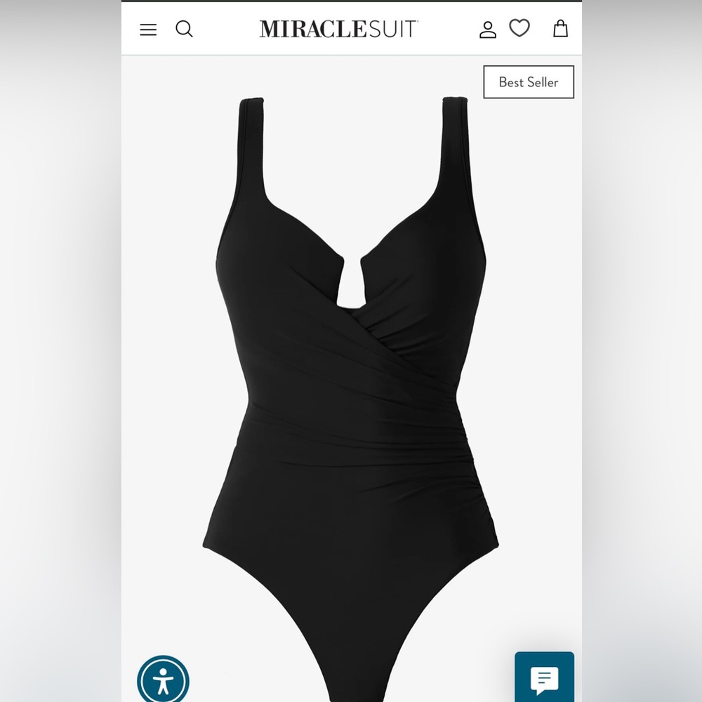 Miraclesuit Black One-Piece Swimsuit